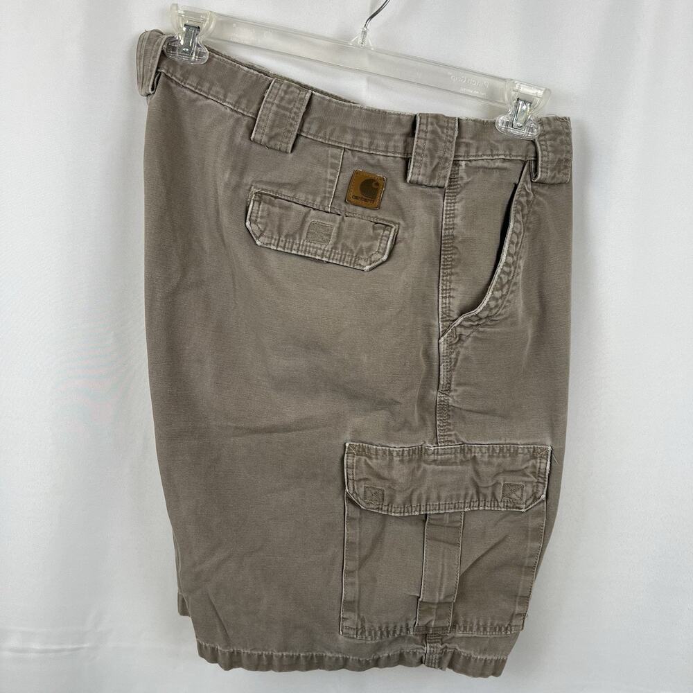 Carhartt Shorts Men Size 44 Tan Carpenter Baggy Workwear Streetwear Y2k Gorp